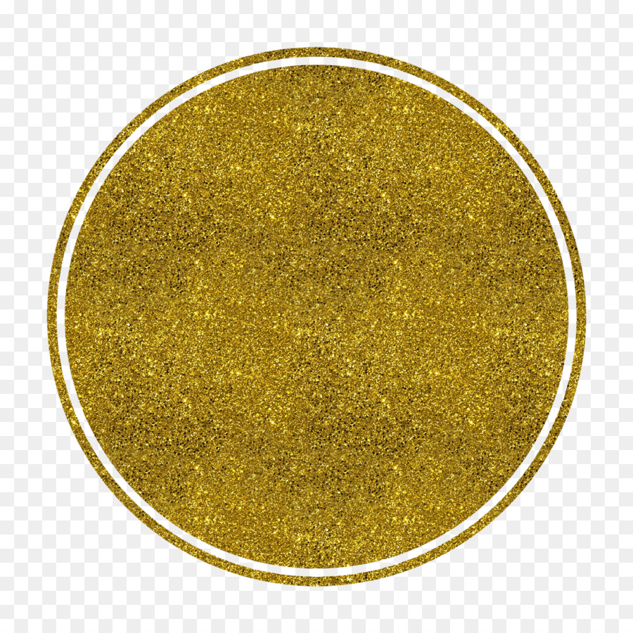 Золотой круг на прозрачном фоне