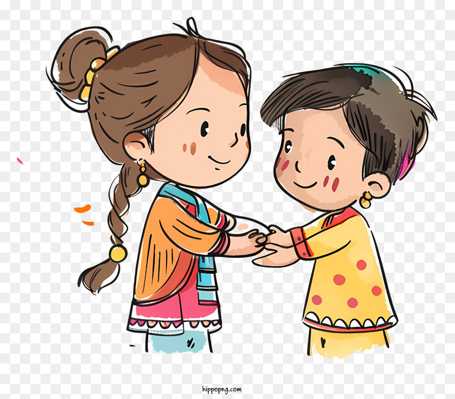 kids hand shake clip art